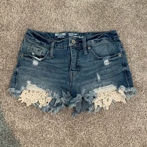 Denim shorts